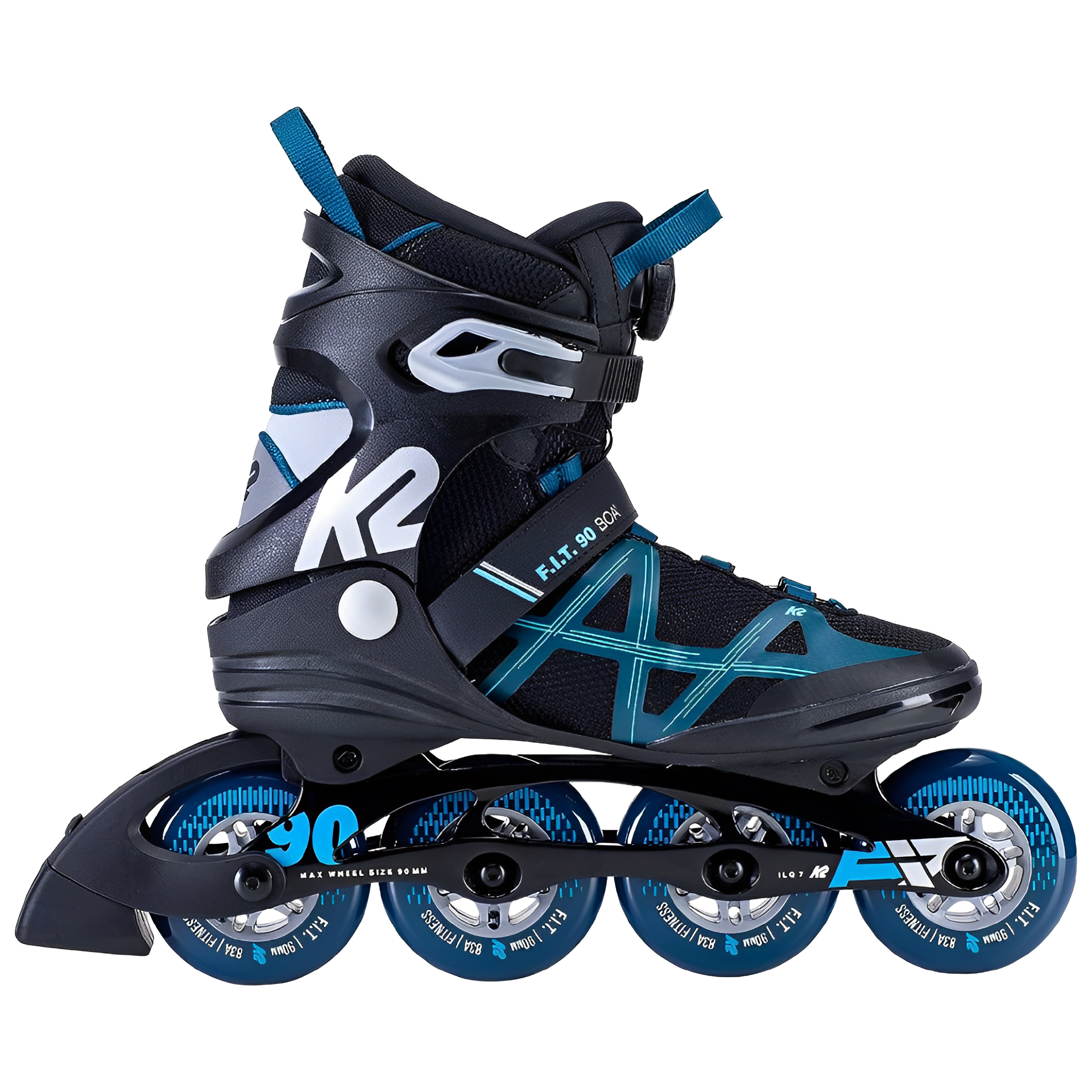 Patines En Linea Niño Ajustable Ruedas Led + Protecciones Talla M Azul